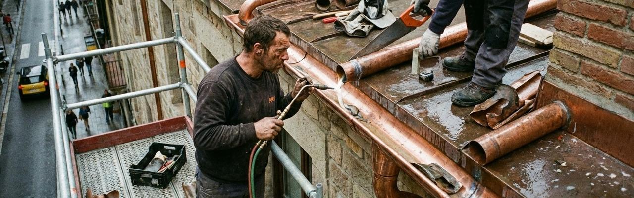 Montaje y reparación de bajantes y canalones en churriana-de-la-vega